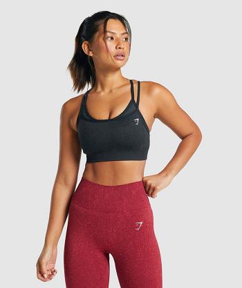 Gymshark Adapt Fleck Seamless Sport Bh Dam Svarta | SE 2929GSO